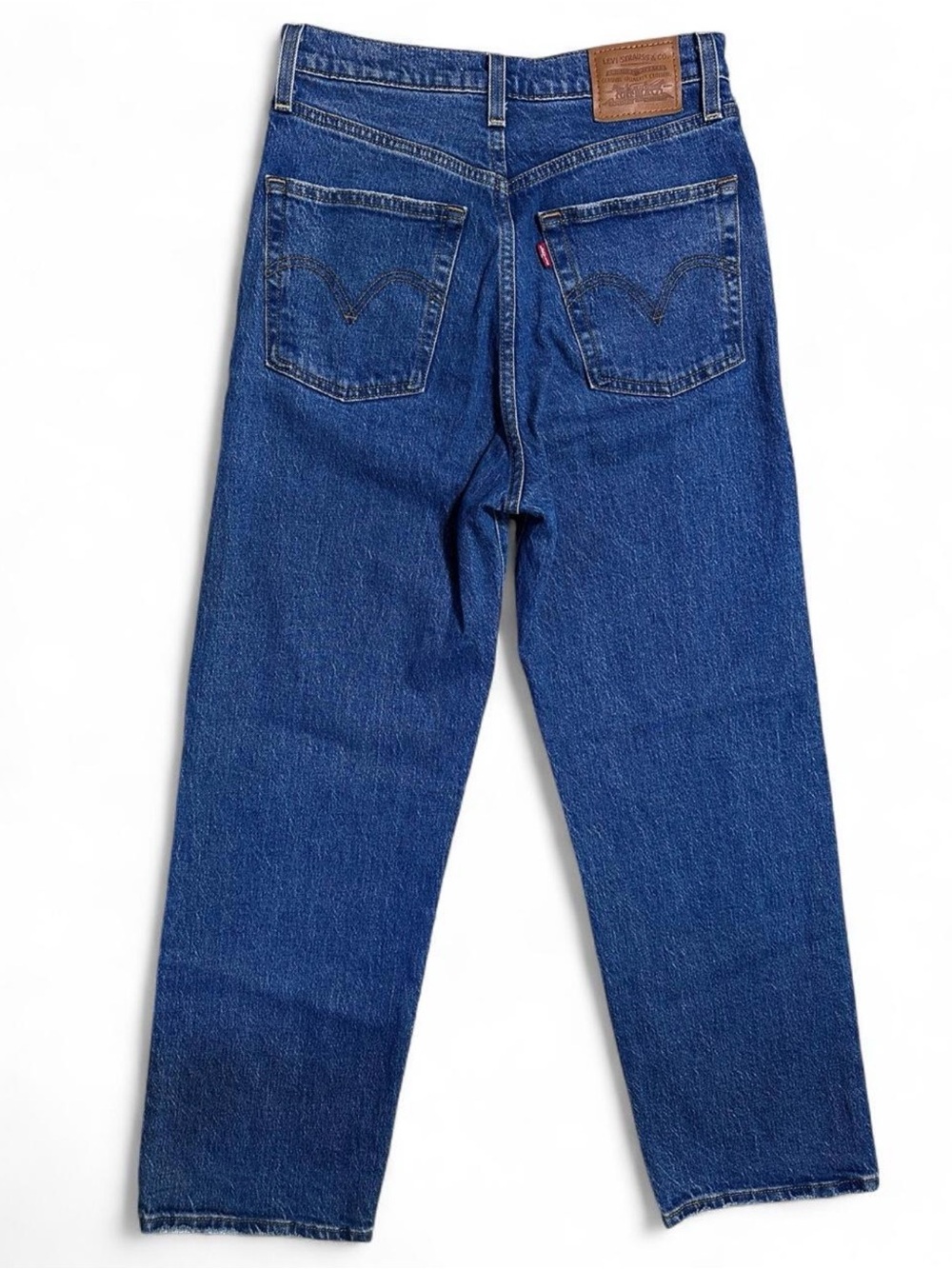 Vintage 90s Style Levi’s Premium High-Rise Straight Leg Blue Denim Jeans Cotton - Picture 3 of 8